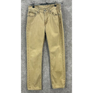 Levis 514 Jeans Mens 30X32 Tan Faded Measures 29X30 Straight Leg Medium Wash